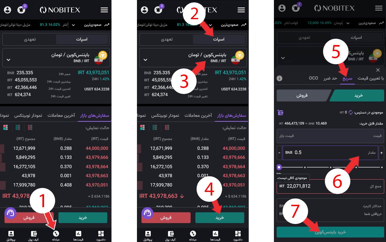 آموزش تهیه تتر سفید برای واریز به بایننس - BNB